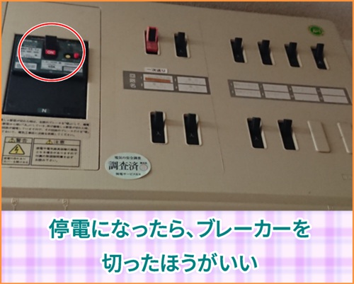 ブレーカーの写真