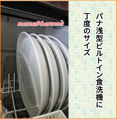 パナ浅型ビルトイン食洗機内部の写真